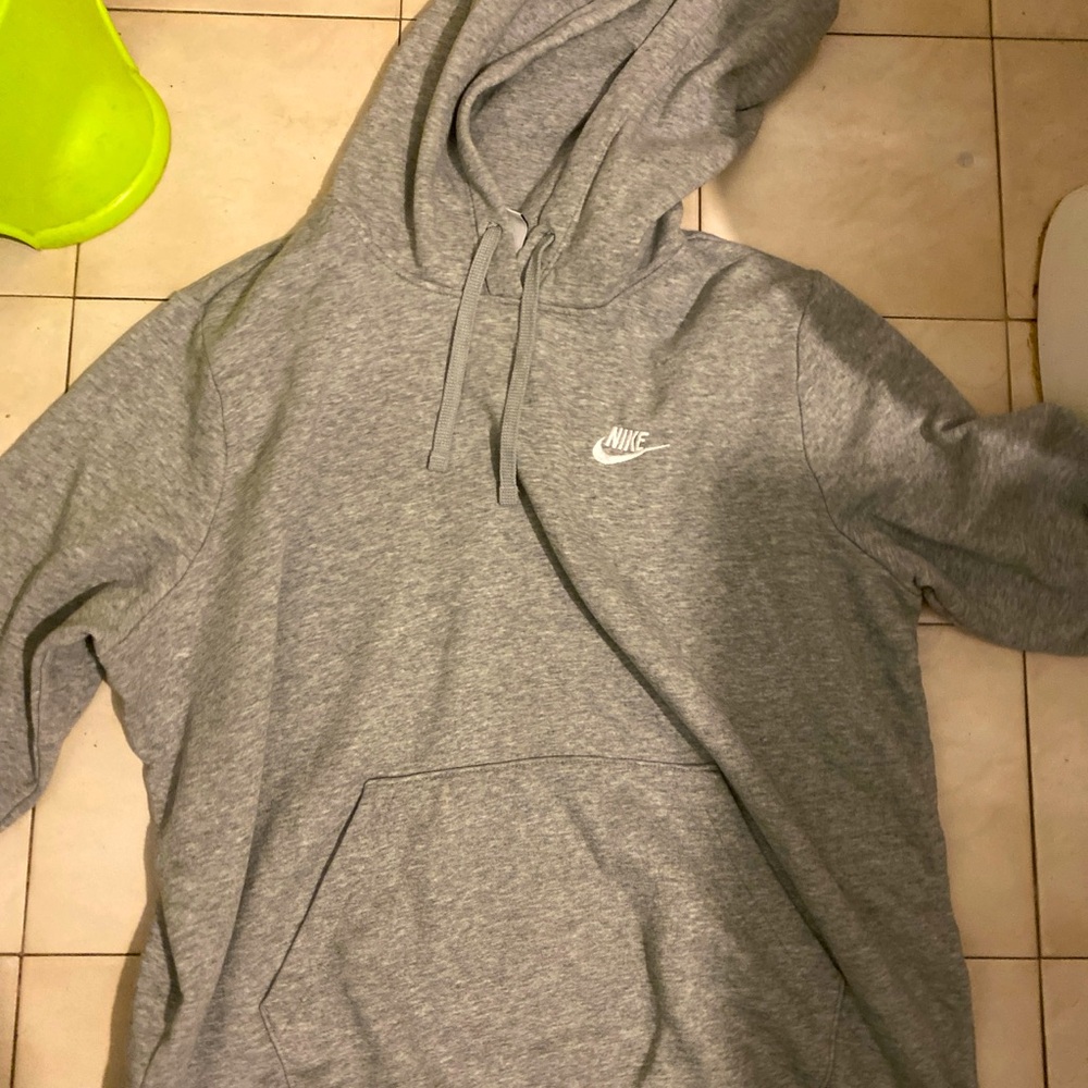 Gray Nike hoodie